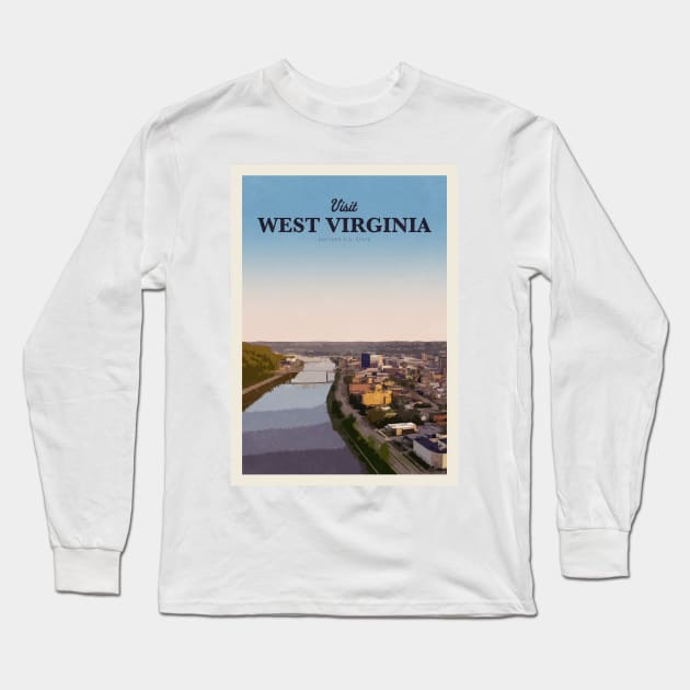 Visit West Virginia Long Sleeve T-Shirt by Mercury Club